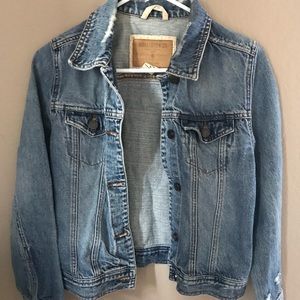 Distressed Hollister Jean Jacket